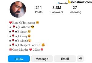 Instagram bio with emoji stylish