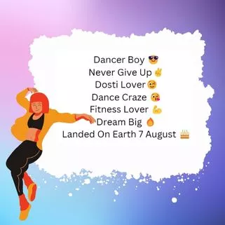 Instagram bio for dancer boy in Hindi