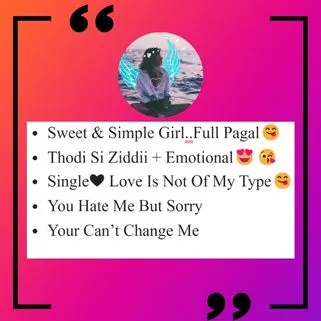 instagram bio for girls love